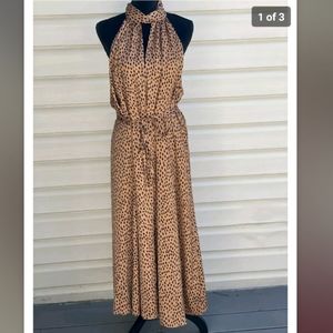 NEW Banana Republic Midi Leopard Print Cocktail Dress, size XL Beautiful!
